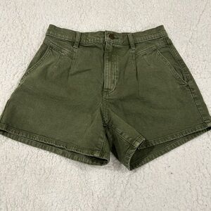Universal Thread High Rise Midi Short - Olive Green